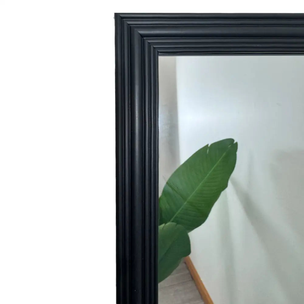 Espejo de Pared con Marco Plástico Negro 122cm x 30.5cm Tokoa (AC 692) Espejos