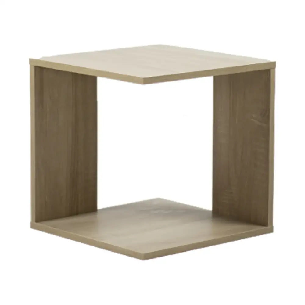 Estante de Cubo Roble Claro 38x38x38 cm Kenneth Cole (KCWD2022053-OA) - Mesa Esquinera