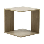 Estante de Cubo Roble Claro 38x38x38 cm Kenneth Cole (KCWD2022053-OA) - Mesa Esquinera