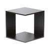 Estante de Cubo Roble Oscuro 38x38x38 cm Kenneth Cole (KCWD2022053-BR) - Mesa Esquinera