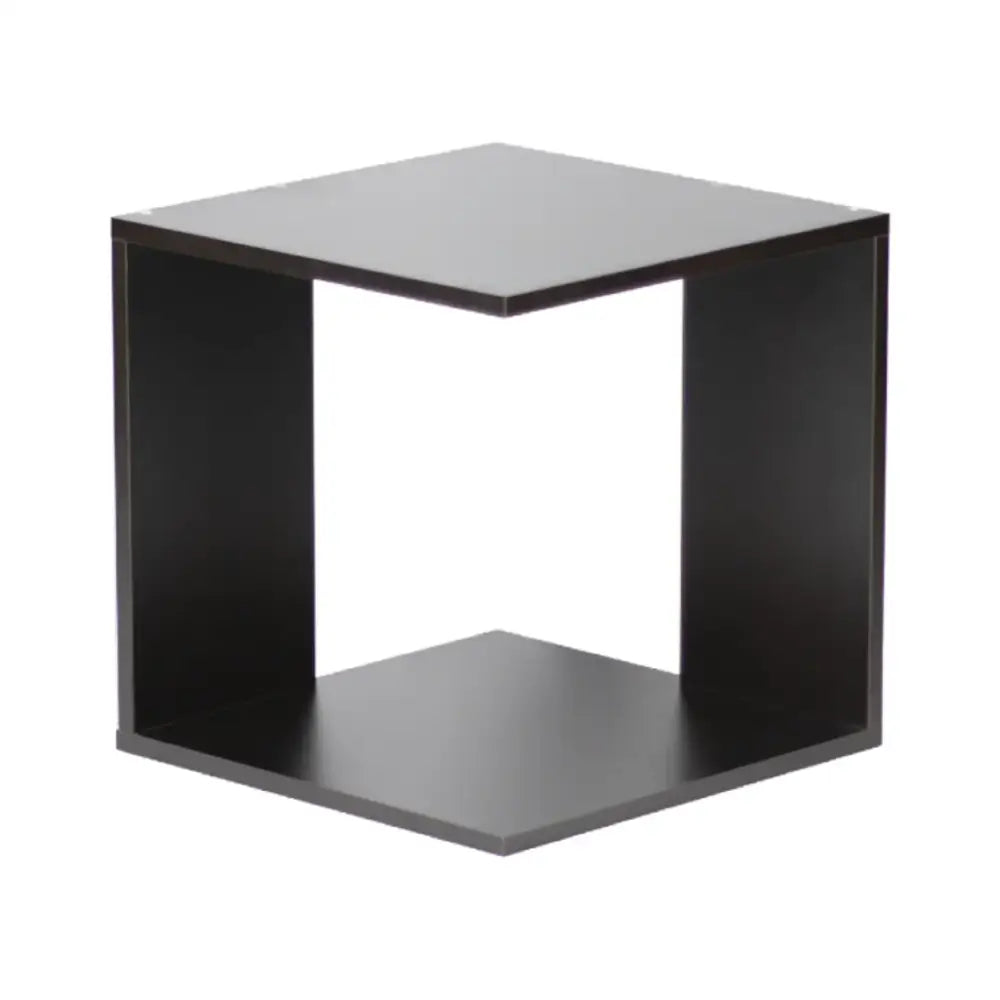 Estante de Cubo Roble Oscuro 38x38x38 cm Kenneth Cole (KCWD2022053-BR) - Mesa Esquinera