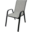 Silla de Metal Tokoa con Malla Sintética en Color Gris (EX-7141) yapcr.com Costa Rica