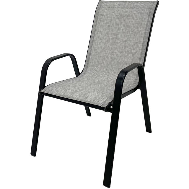 Silla de Metal Tokoa con Malla Sintética en Color Gris (EX-7141) yapcr.com Costa Rica