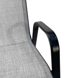 Silla de Metal Tokoa con Malla Sintética en Color Gris (EX-7141) yapcr.com Costa Rica