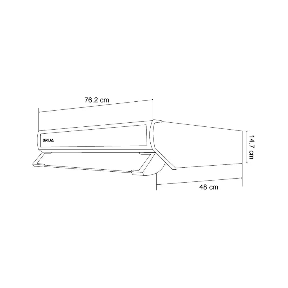 Extractor de Grasa Drija Slim Touch 76 Black - Extractores
