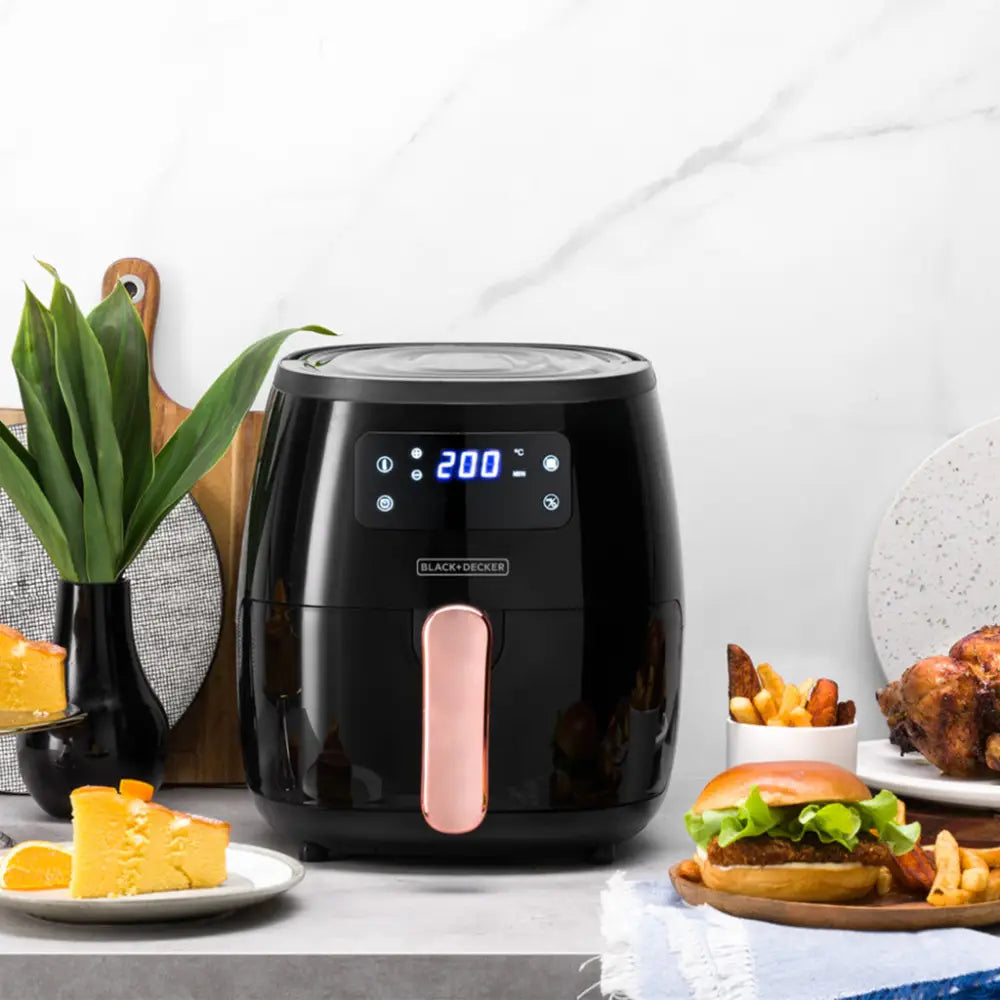 Freidora de Aire Digital 5.7 Litros Black + Decker Negra (HFD5055B) - Freidoras