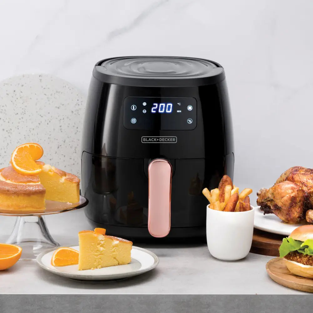 Freidora de Aire Digital 5.7 Litros Black + Decker Negra (HFD5055B) - Freidoras