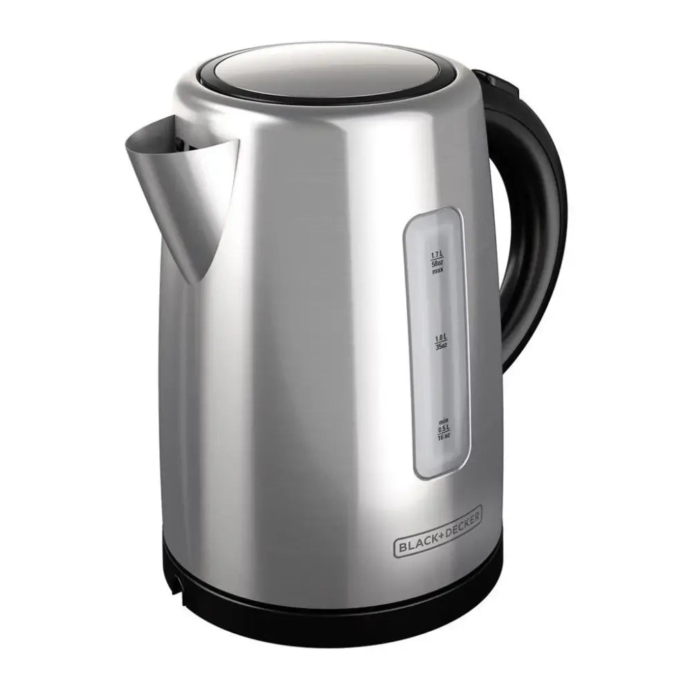 Hervidor de Agua Eléctrico Acero 1.7 Litros Black + Decker (KE2000SD) Hervidores