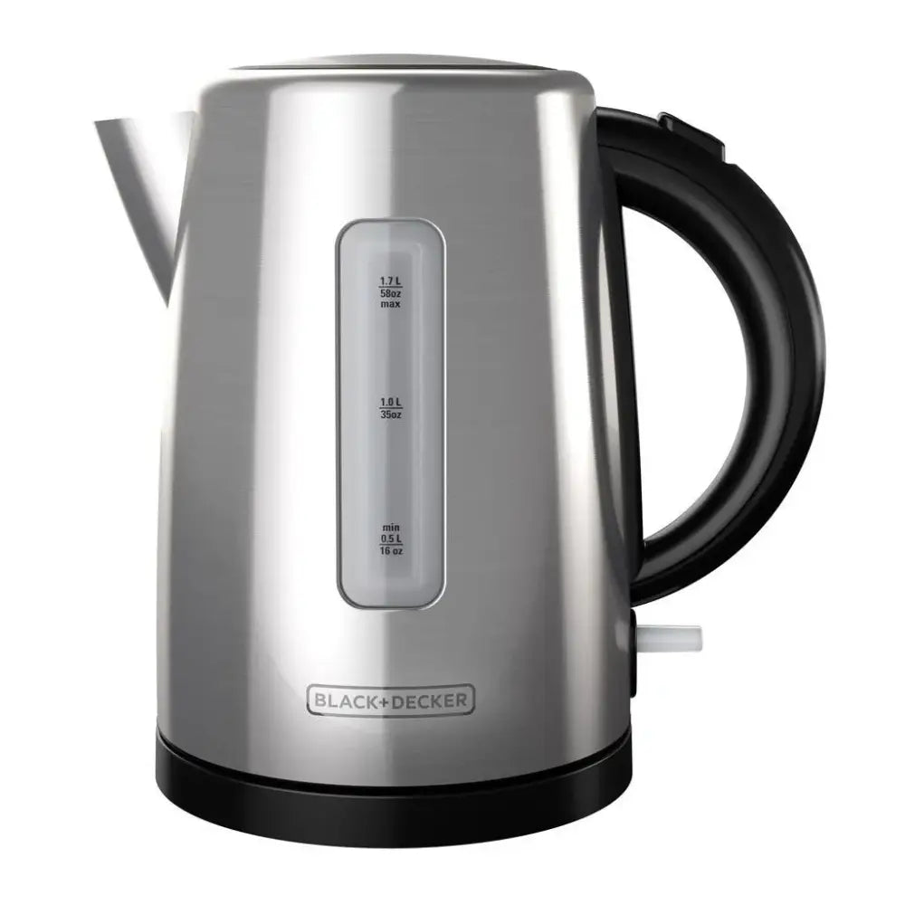 Hervidor de Agua Eléctrico Acero 1.7 Litros Black + Decker (KE2000SD) Hervidores