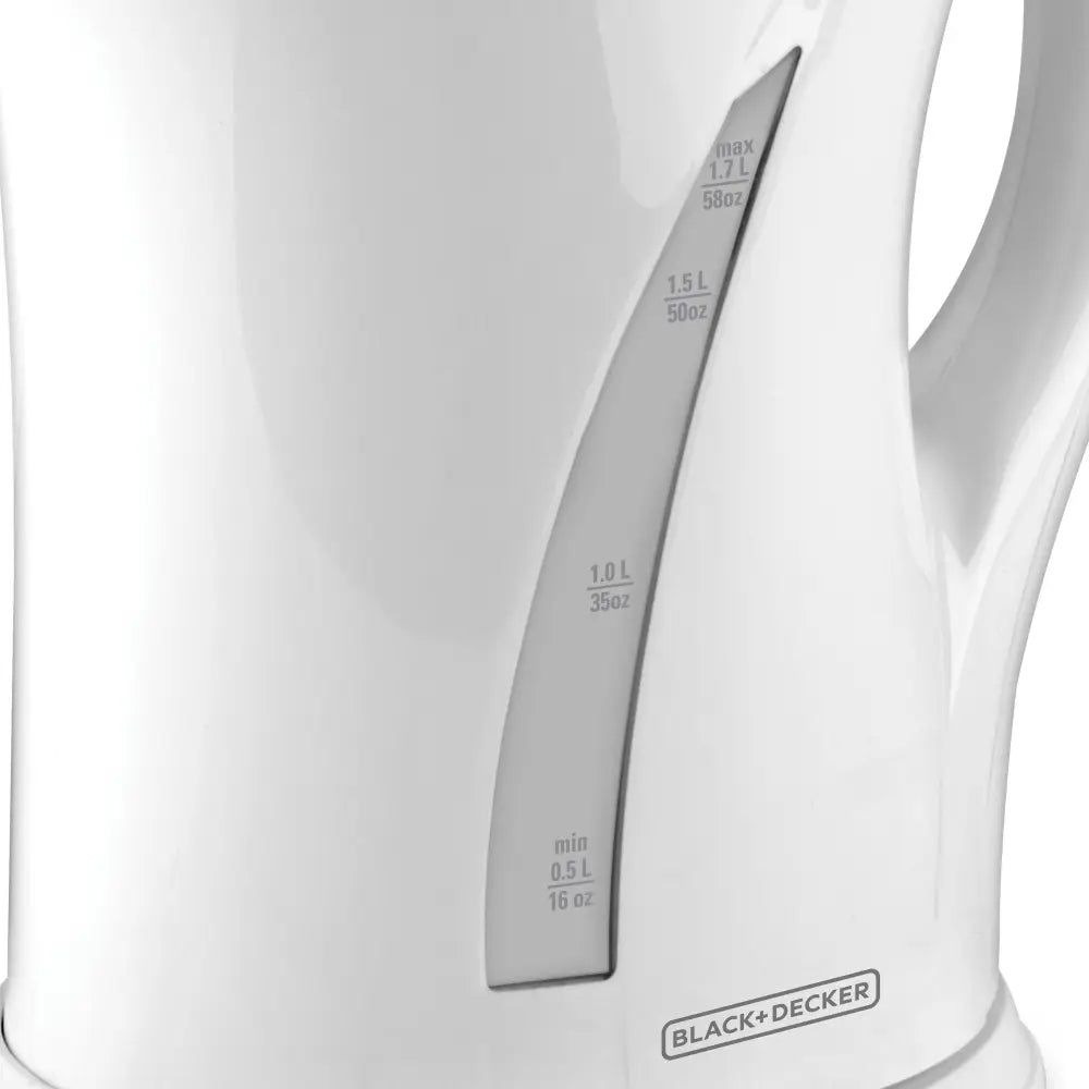 Hervidor de Agua Eléctrico Blanco 1.7 Litros Black + Decker (JKCBD7876W) Hervidores