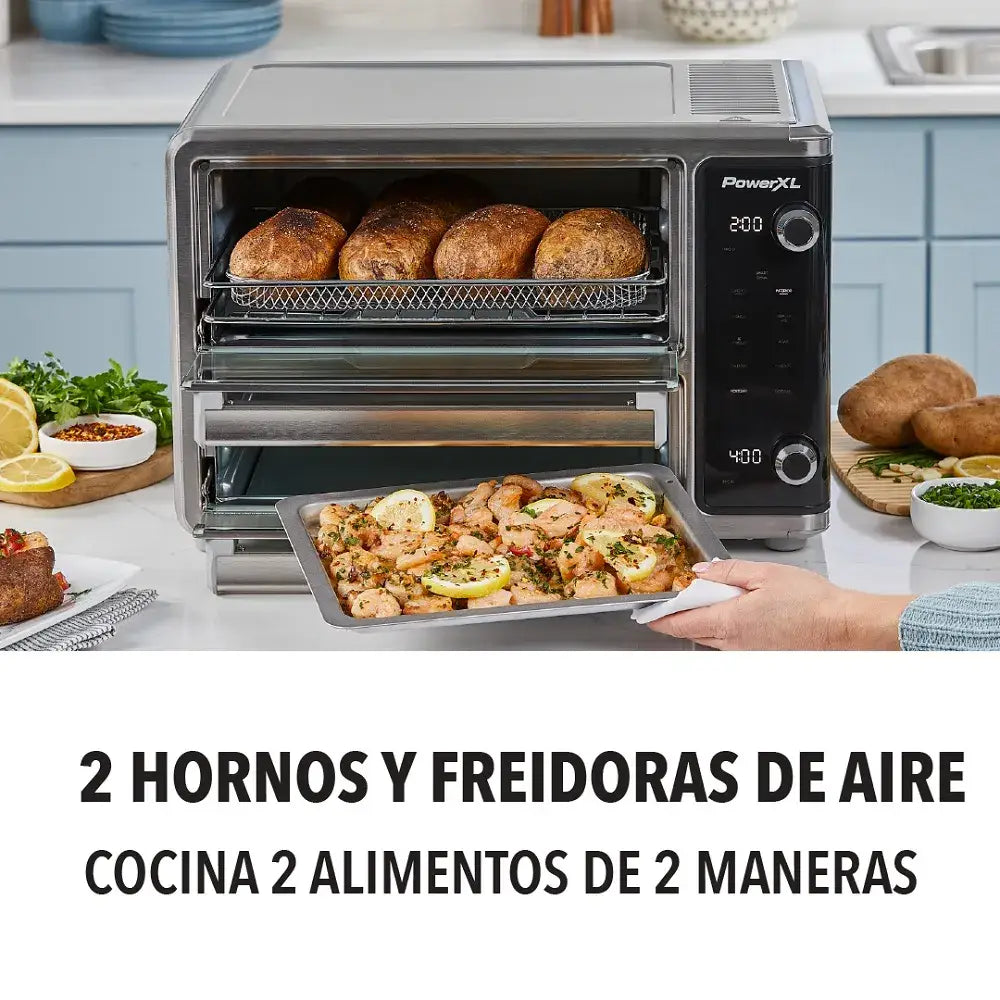 Horno Doble y Freidora de Aire SmartSynx Power XL (TO67D5-1SPLA) - Freidoras