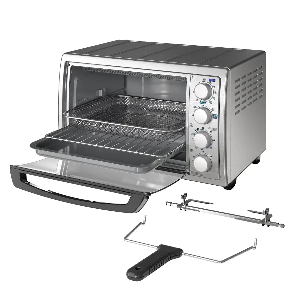 Horno Tostador con Freidora de Aire Black + Decker 9 Rebanadas(TO4315SS-LA) - Hornos Tostadores