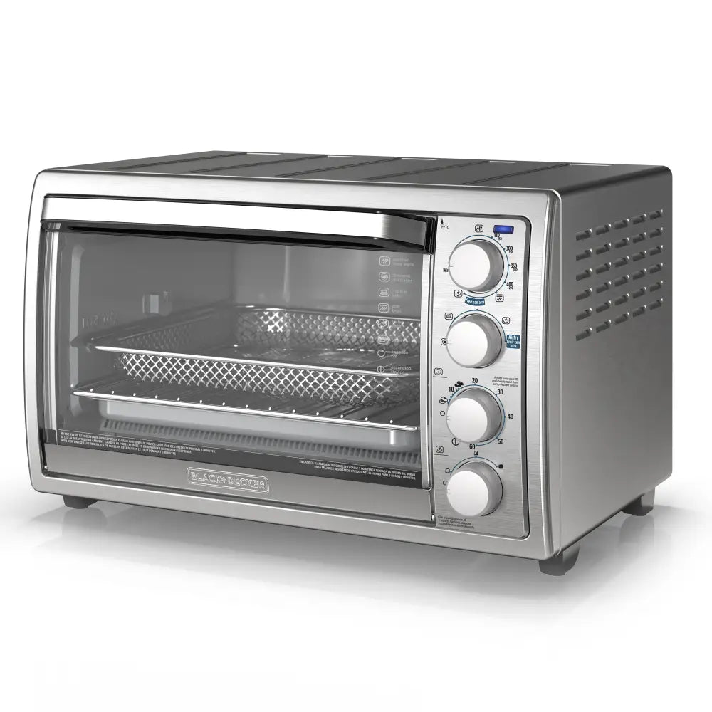 Horno Tostador con Freidora de Aire Black + Decker 9 Rebanadas(TO4315SS-LA) - Hornos Tostadores