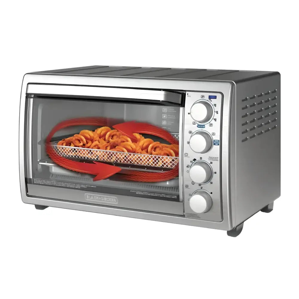 Horno Tostador con Freidora de Aire Black + Decker 9 Rebanadas(TO4315SS-LA) - Hornos Tostadores