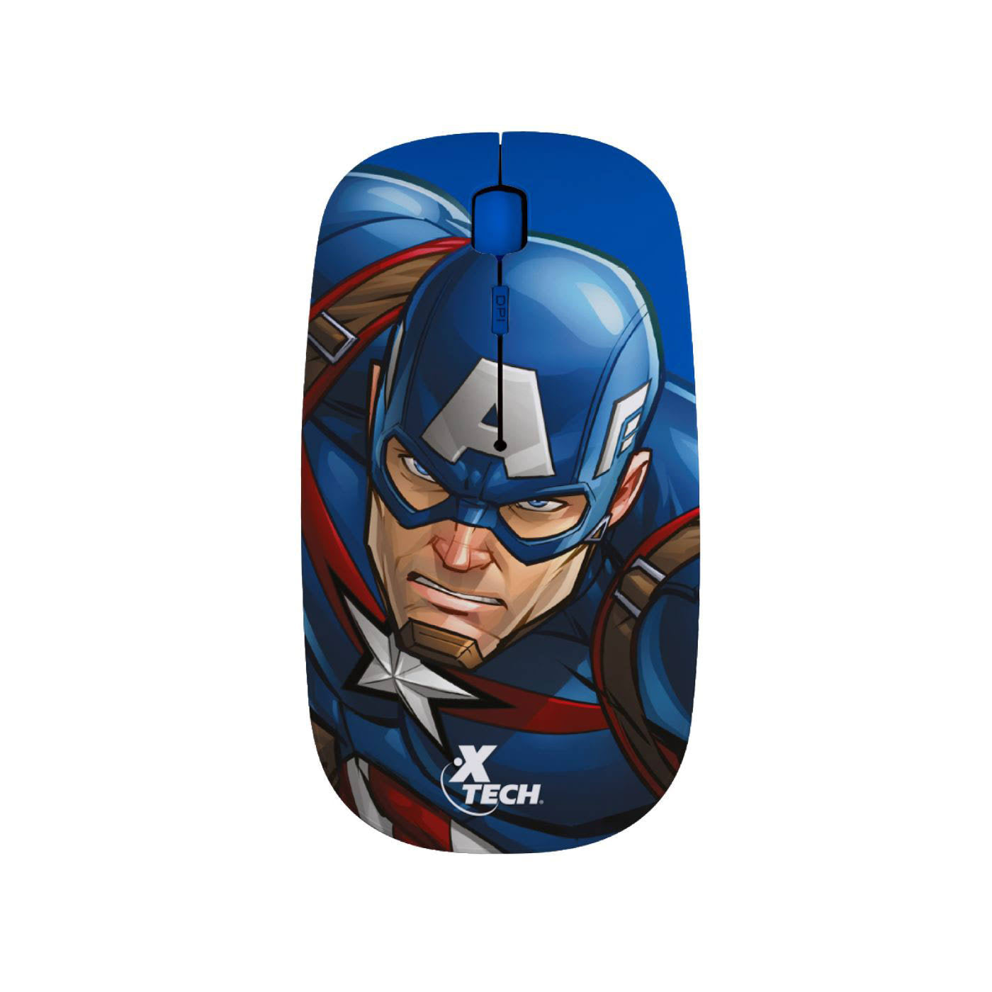 Mouse Inalámbrico USB Xtech Edición Marvel Capitán América XTM-M340CA yapcr.com Costa Rica