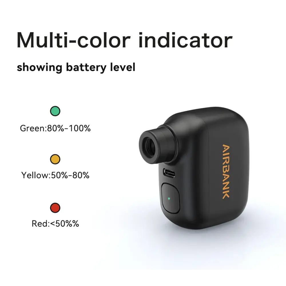 Inflador Mini AirBank AS100 Pocket SE Negro - Infladores