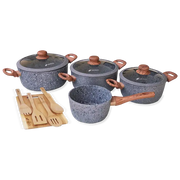 Juego de Ollas Granito Gris 12 Piezas Monix (74083)