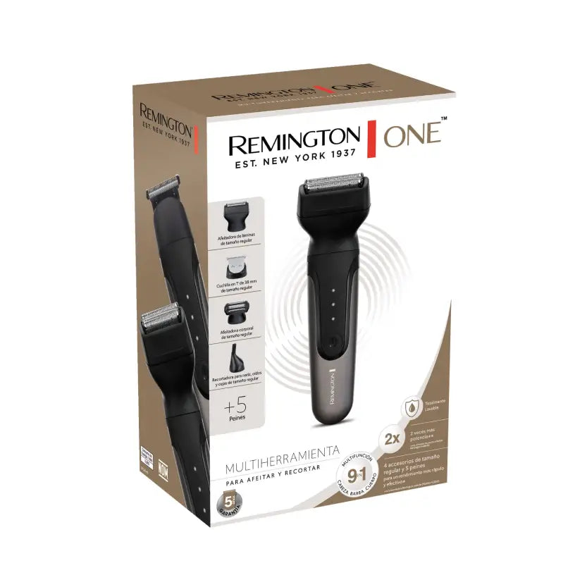 Kit Afeitadora Multifuncional Inalámbrica 9 en 1 Remington ONE Total Body (SFG2040)