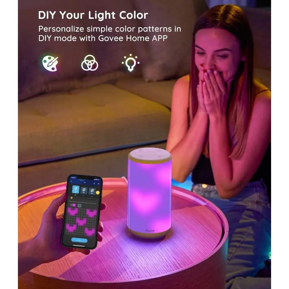 Lámpara de Mesa Inteligente Aura Govee - Wi-Fi - RGB - H6052 (H60521D1-OF-LA)