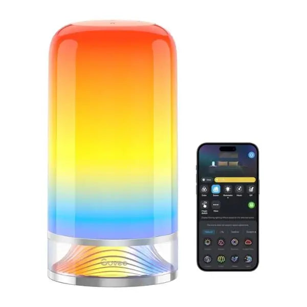 Lámpara de Mesa Inteligente Govee - Wi-Fi - RGB - Táctil (H60221D1)