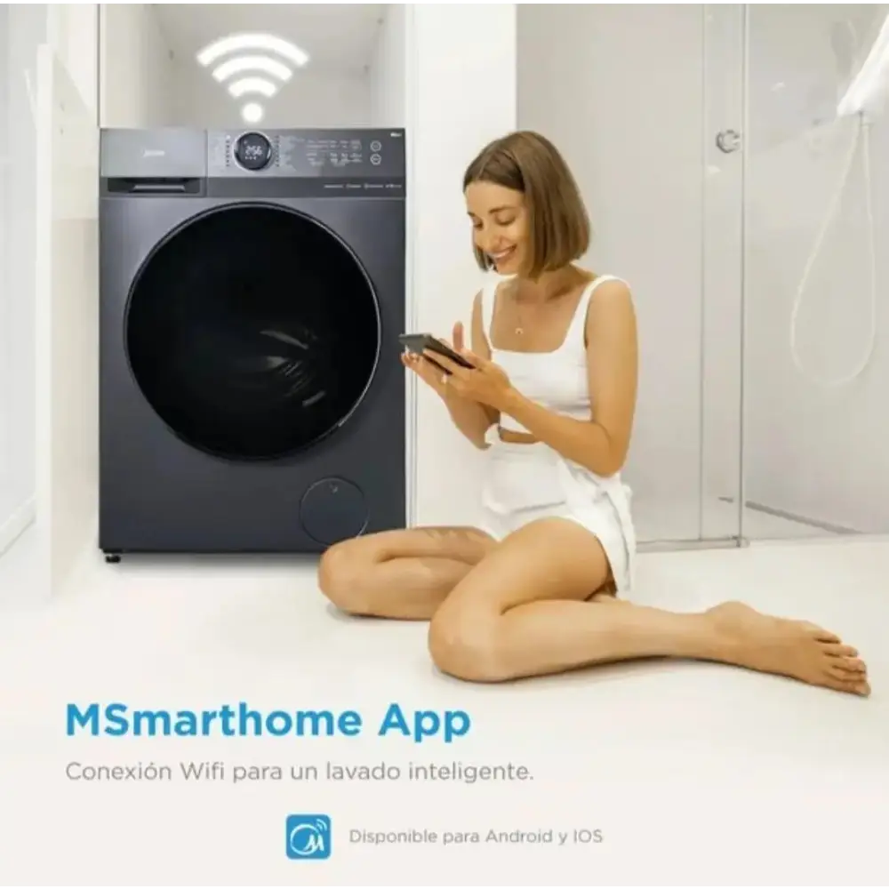Lavadora/Secadora Carga Frontal Ultra Motion 15 KG Smart Midea (MF200D150WB/T-CA) - Lavadoras