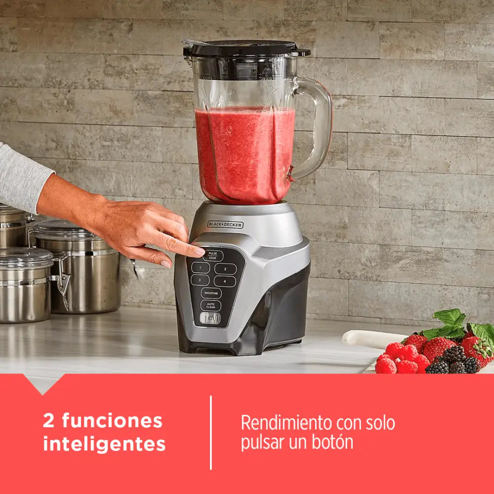 Licuadora Black + Decker Digital 700 Watts Vaso de Vidrio (BL0976-1MDLA) - Licuadoras