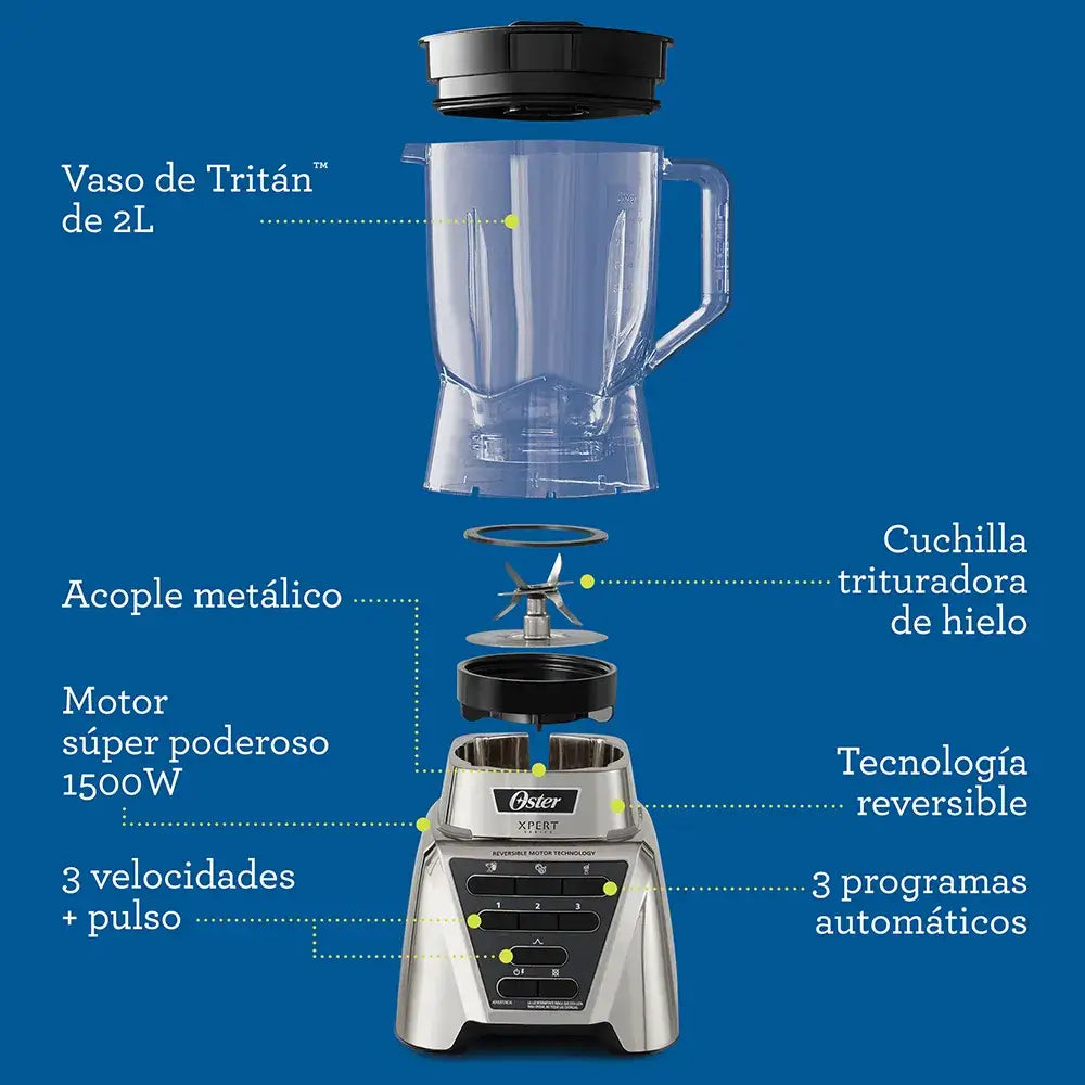 Licuadora Oster Xpert Series Vaso Tritan (BLST3A-C2T) - Licuadoras