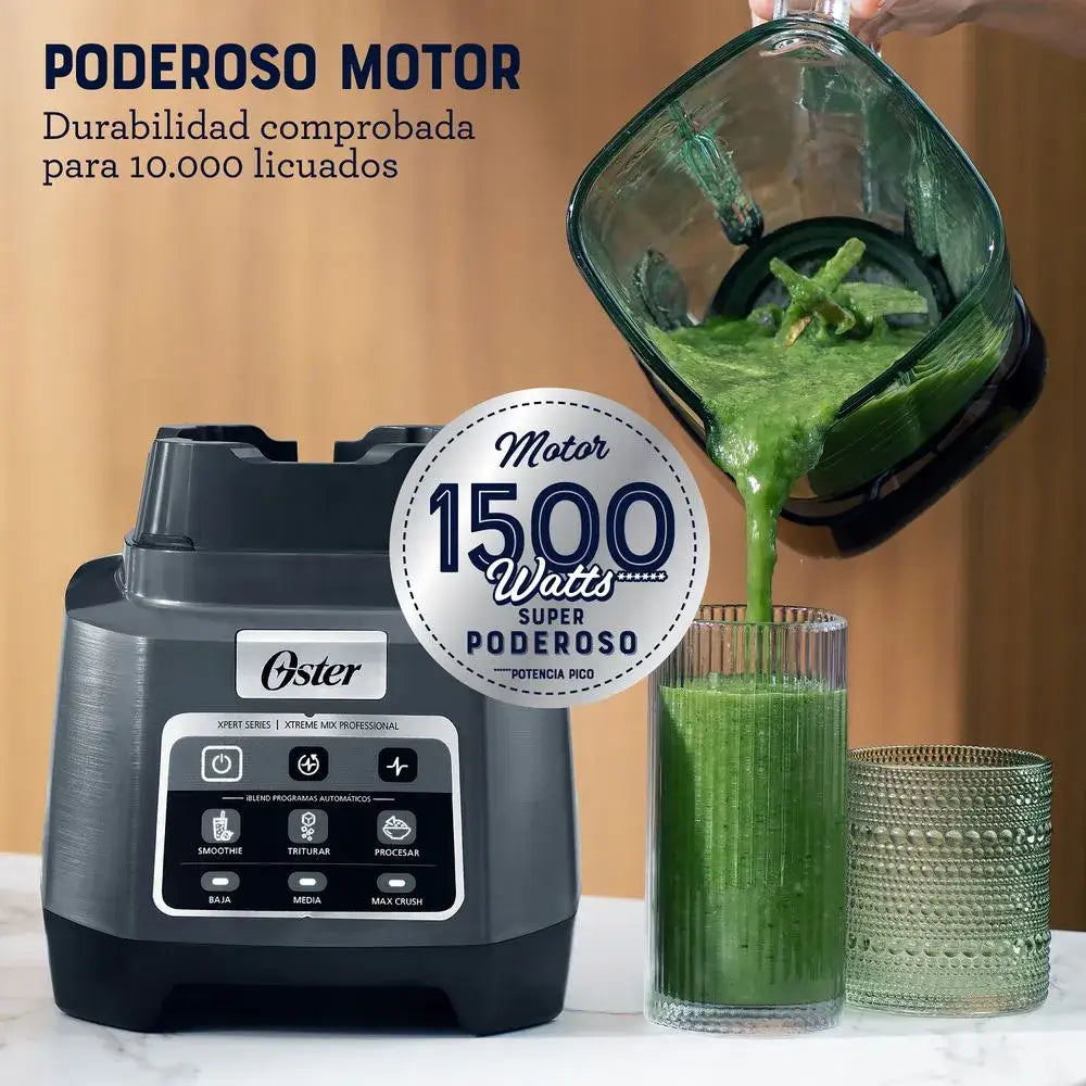 Licuadora Profesional Xtreme Mix Frasco de Vidrio 2 Litros Oster (BLSTXPG-BW) - Licuadoras