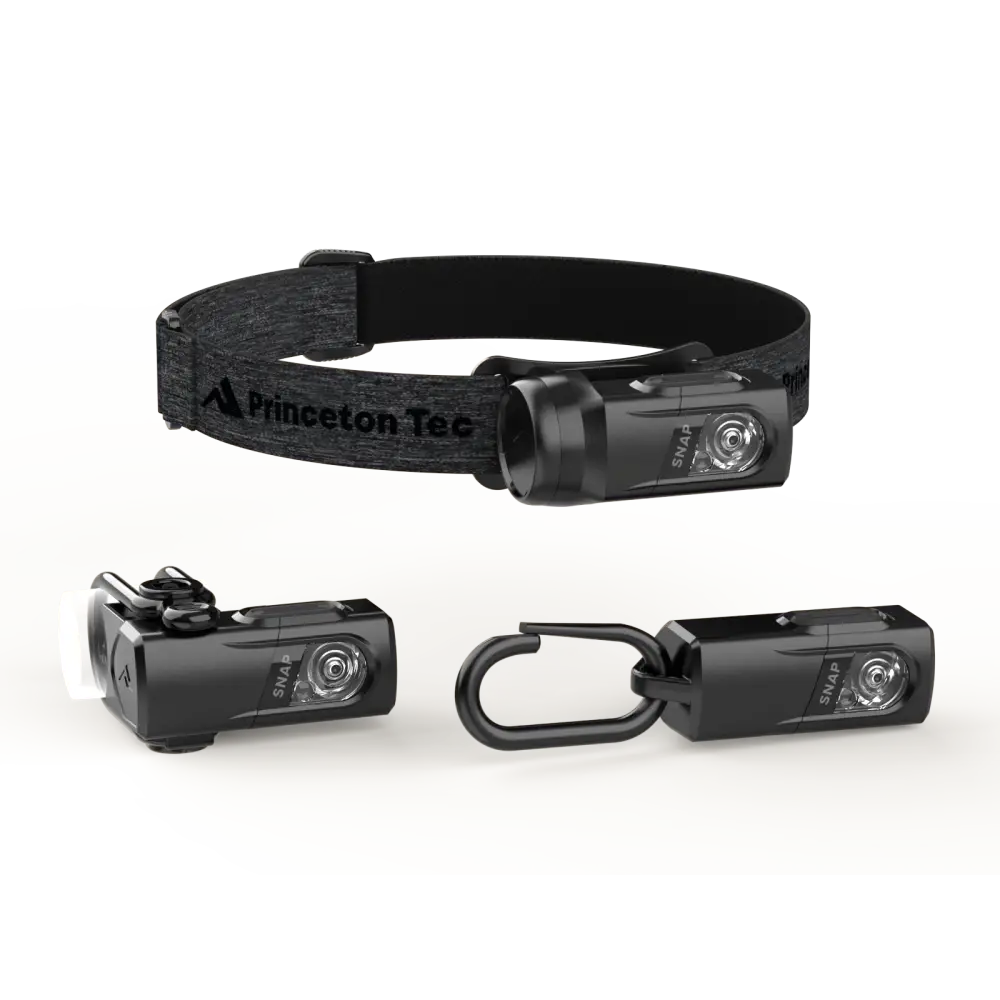 Linterna de Cabeza Modular 3 en 1 450 Lúmenes Snap RW Kit Princeton Tec Negra (SNAP23 BK)