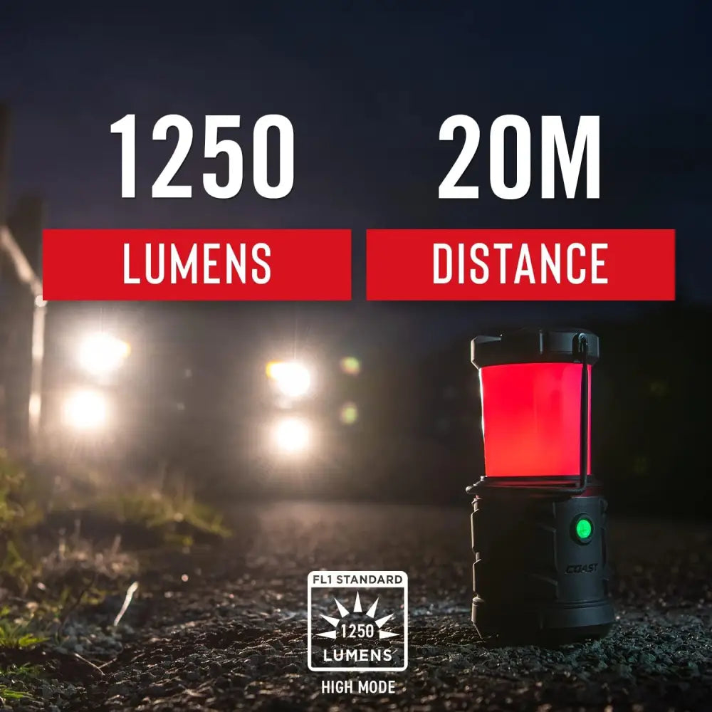 Linterna Coast EAL22 LED Recargable 1250 Lúmenes (30132)