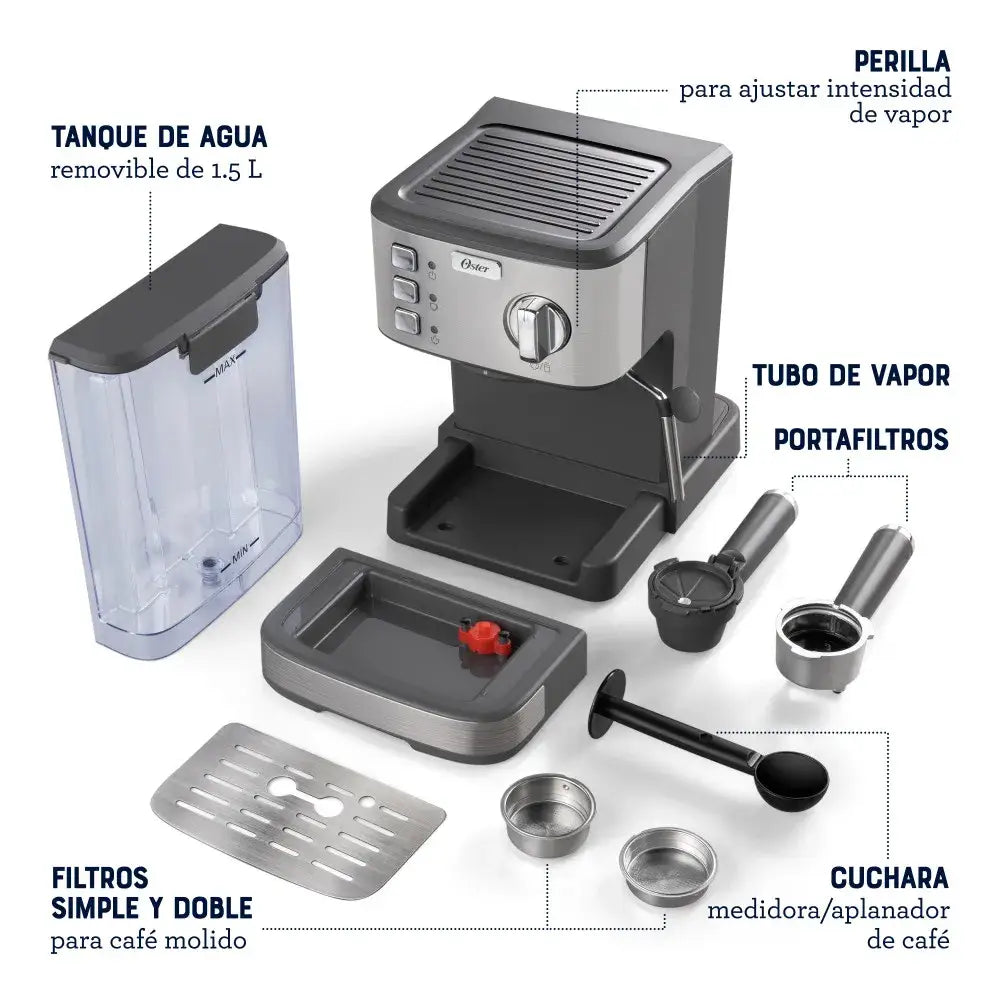 Máquina para Café Espresso y Capuccino Oster (BVSTEM5502) - Maquinas