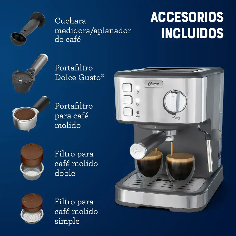 Máquina para Café Espresso y Capuccino Oster (BVSTEM5502) - Maquinas