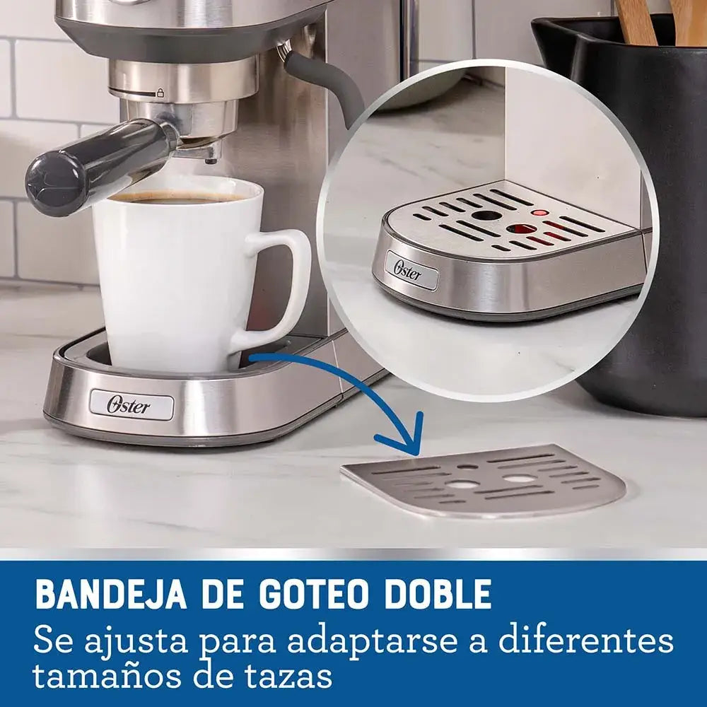 Máquina Compacta para Café Espresso y Capuccino Oster (BVSTEM7200) - Maquinas