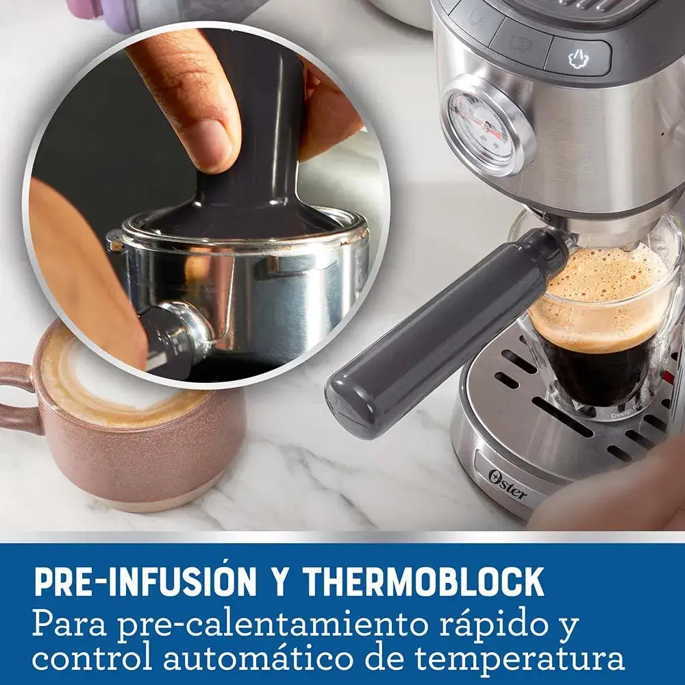 Máquina Compacta para Café Espresso y Capuccino Oster (BVSTEM7200) - Maquinas