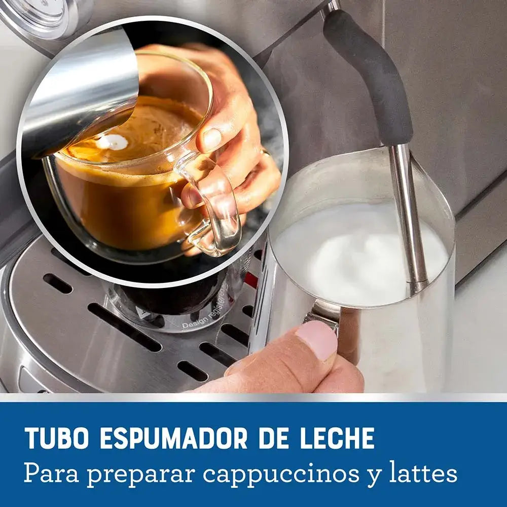 Máquina Compacta para Café Espresso y Capuccino Oster (BVSTEM7200) - Maquinas
