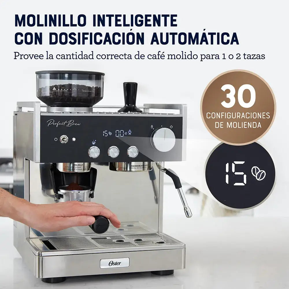 Máquina para Espresso Perfect Brew Oster (BVSTEM7400) - Maquinas Café