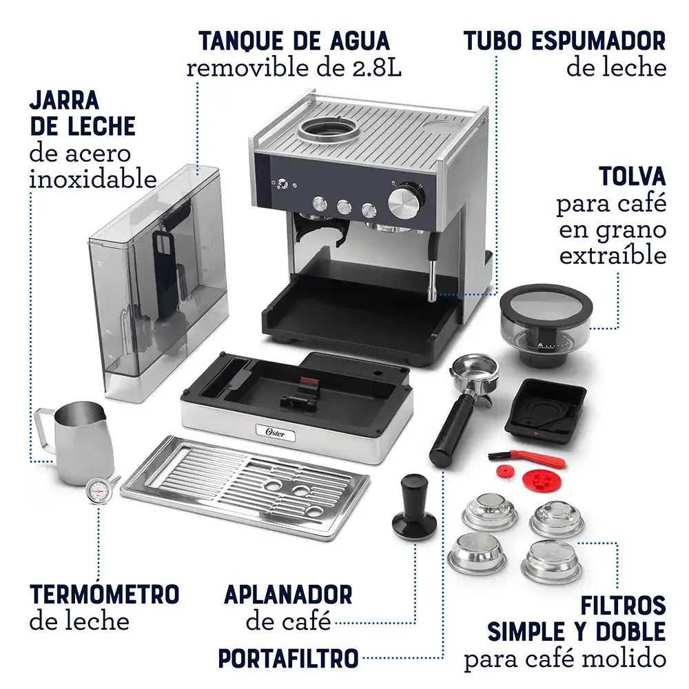 Máquina para Espresso Perfect Brew Oster (BVSTEM7400) - Maquinas Café