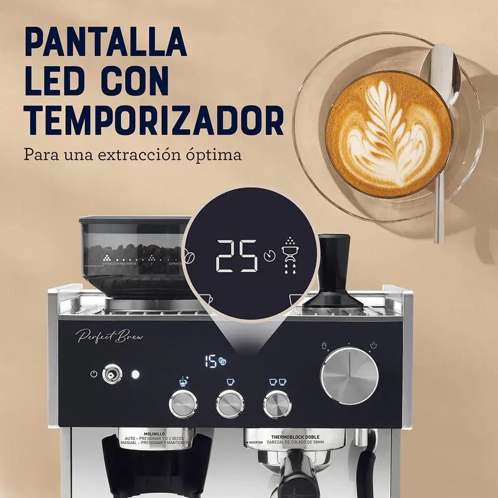 Máquina para Espresso Perfect Brew Oster (BVSTEM7400) - Maquinas Café