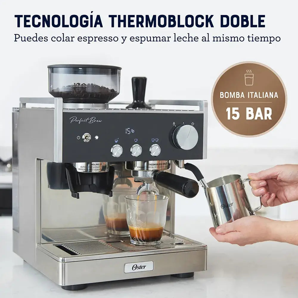 Máquina para Espresso Perfect Brew Oster (BVSTEM7400) - Maquinas Café