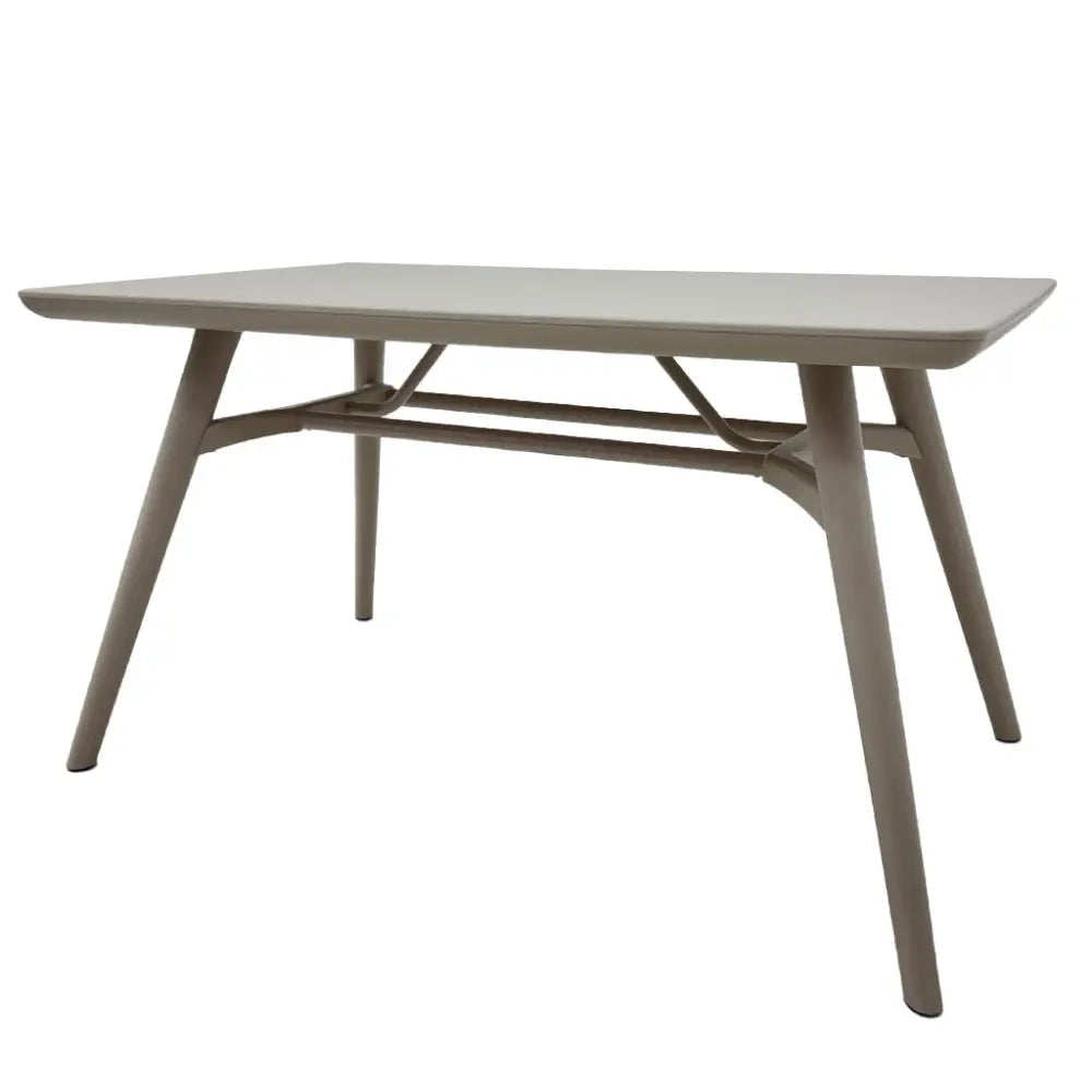 Mesa Rectangular Plástica Color Taupe Tokoa (EX-7175) - Mesas