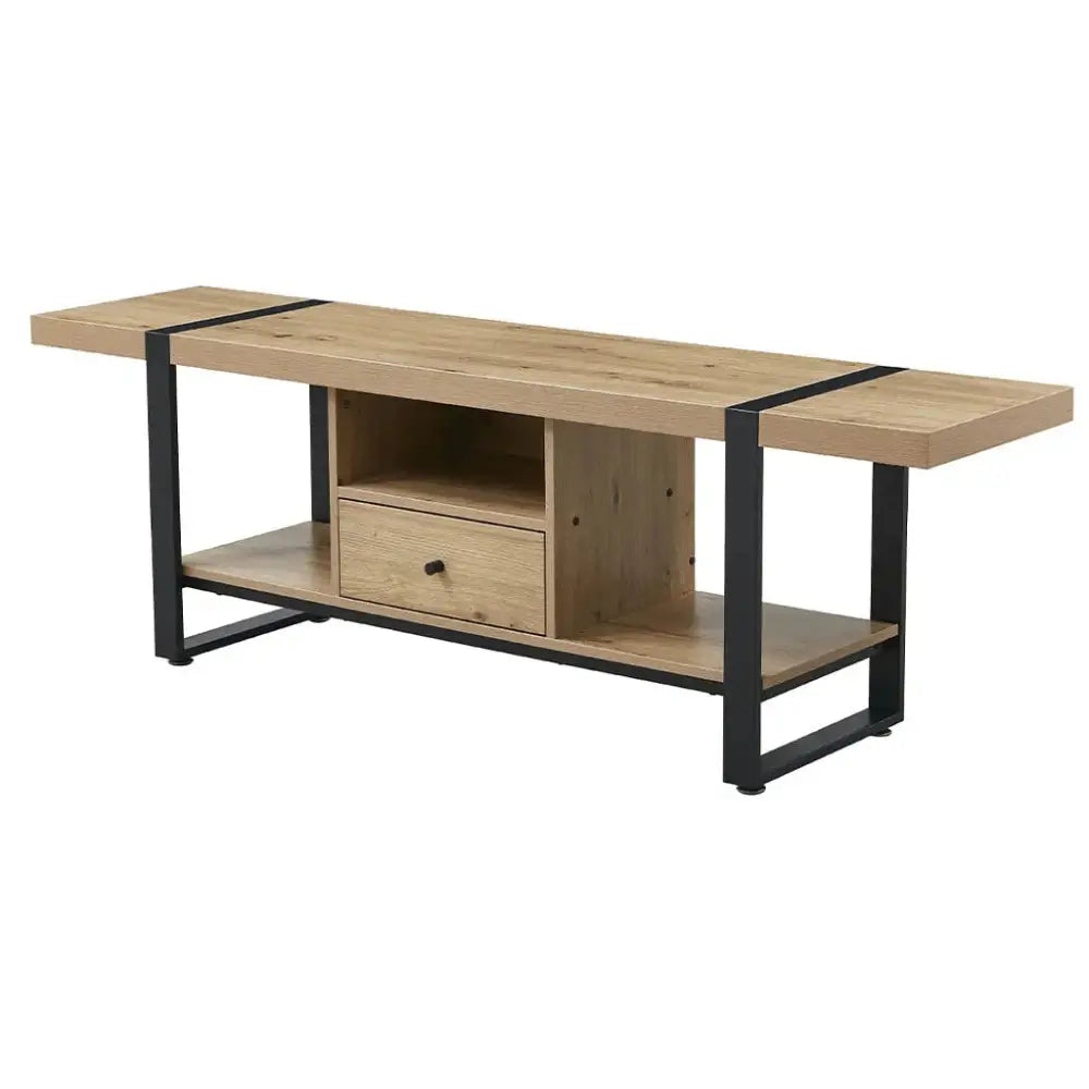 Mesa para TV con Gaveta Color Natural Tokoa (ME-605) yapcr.com Costa Rica