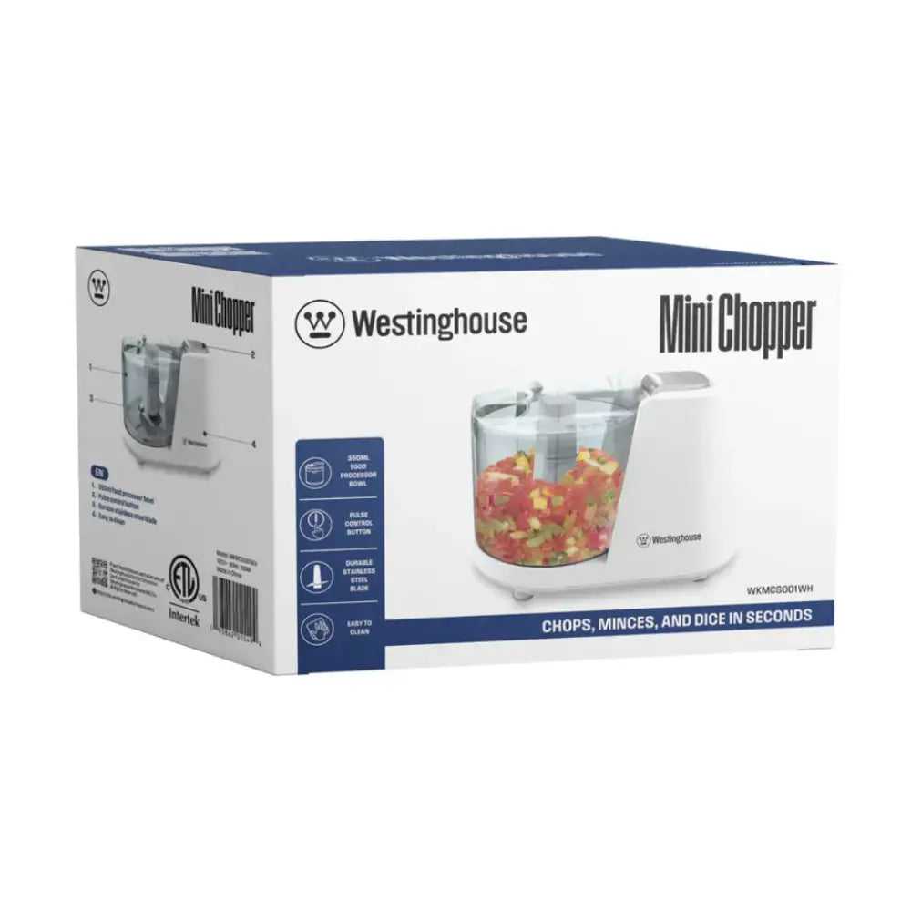 Mini Procesador de Alimentos 300 ml Westinghouse Blanco (WKMCGO01WH) Procesadores