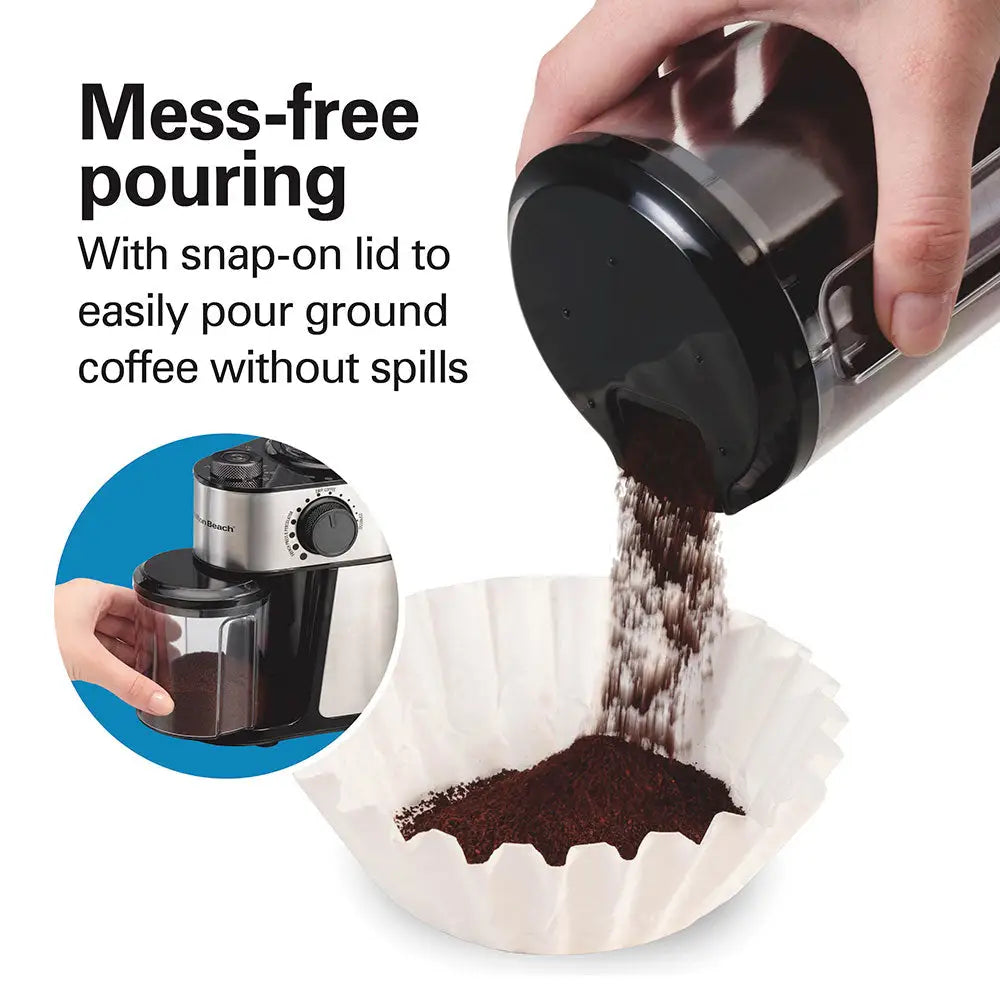 Moledor de Café Hamilton Beach Acero 14 Tazas (80385) - Moledores