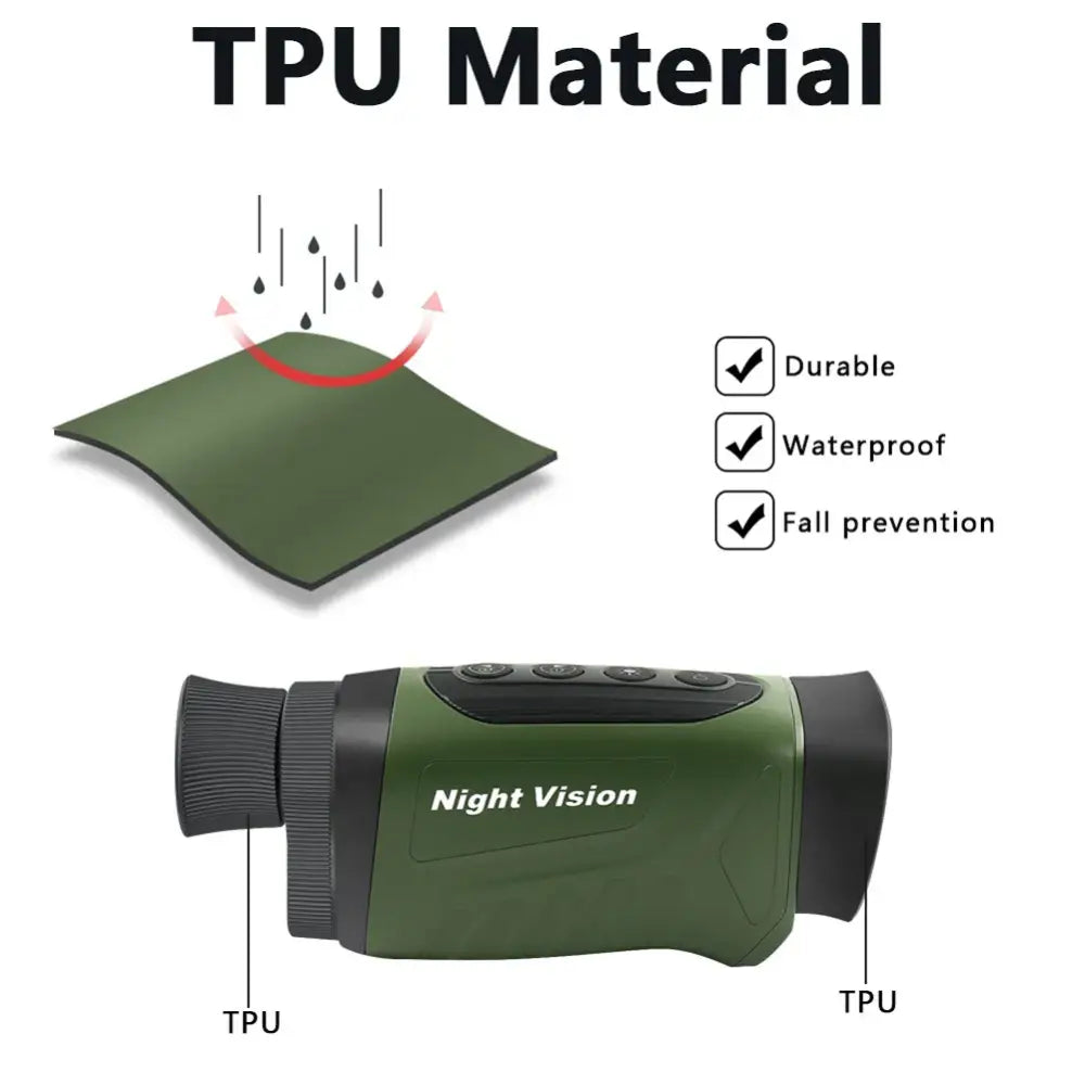 Monocular Infrarrojo Digital de Visión Nocturna KONDIAN Verde (YS006) - Binocular