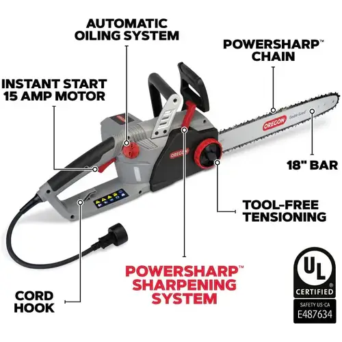 Motosierra Eléctrica Oregon 18″ (CS1500) - Motosierras