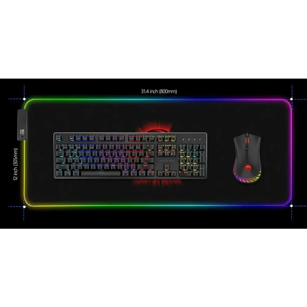Mouse Pad Línea Pro Gaming XL RGB Marvo Gravity (G45)