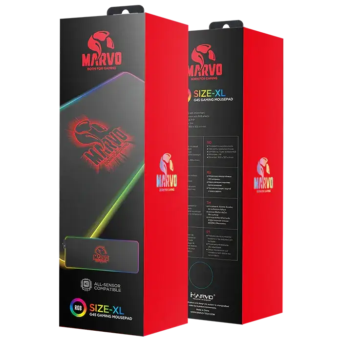 Mouse Pad Línea Pro Gaming XL RGB Marvo Gravity (G45)