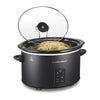 Olla de Cocimiento Lento Programable 5 Qt Negra Hamilton Beach (33752) Ollas
