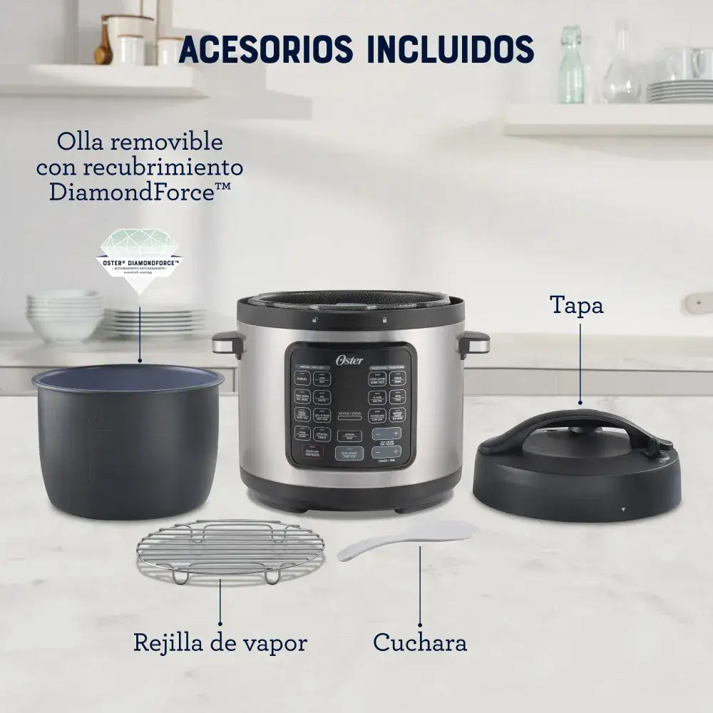 Olla Multifuncional Oster Multiolla Turbo 5.7 Litros (CKSTPCECT57DF) - Ollas Multiusos