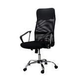 Silla Ejecutiva Malla Negra con Brazos y Respaldo Reclinable Tokoa (OS-QZY2501) yapcr.com Costa Rica